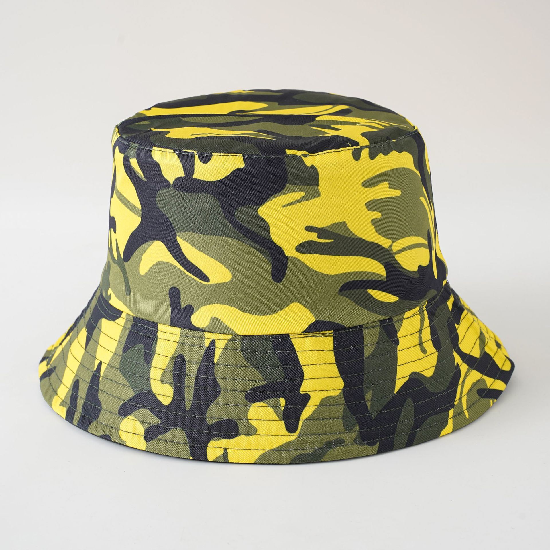 Double-sided fisherman hat new summer sun hat women's casual fashion trendy foldable camouflage pot hat Doba